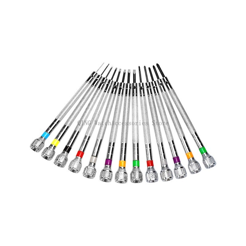 13Pcs 0.6mm-2.0mm Watch Repair - Watchmaker Screwdriver 评论和价格