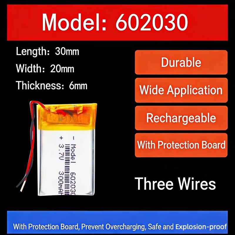 3.7V 300mAh 602030 Lithium Bat - Watch Smart Smartwatch 评论和价格