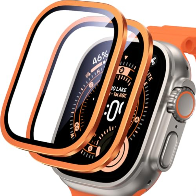 2PCS HD Metal Tempered Glass F - Smartwatch Watches For Mens 评论和价格