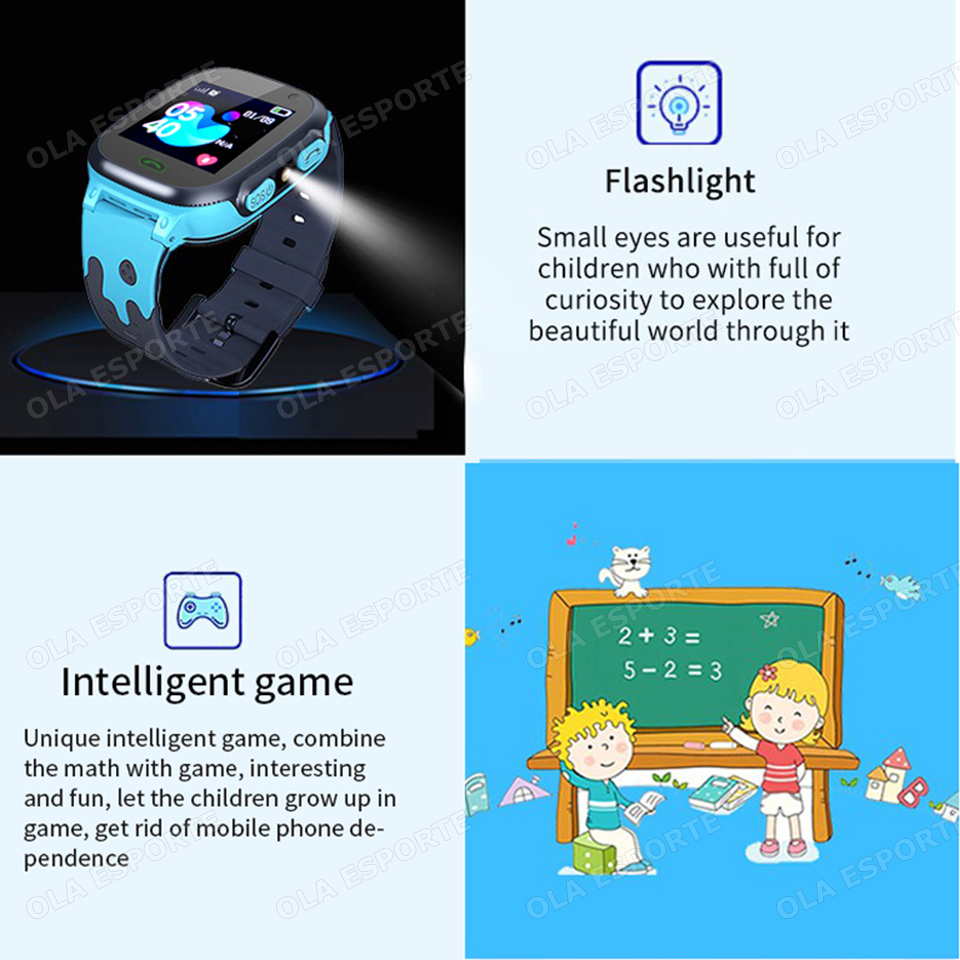 New Kids Smart Watch Child HD  - Smartwatch Watches For Kid Boy With Gps 评论和价格