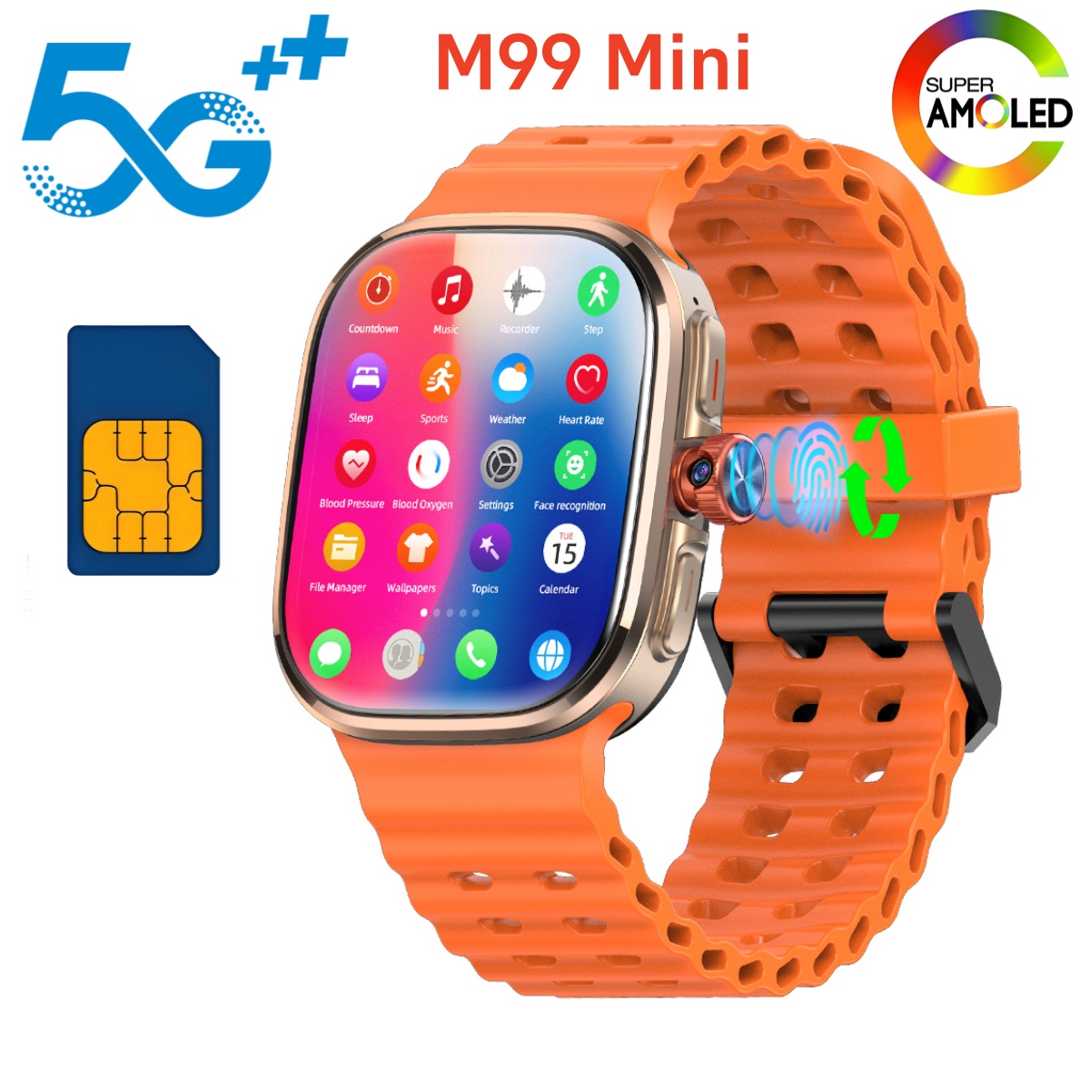 M99 Mini Smartwatch 5G Android - Smartwatch Nothing Watches 评论和价格