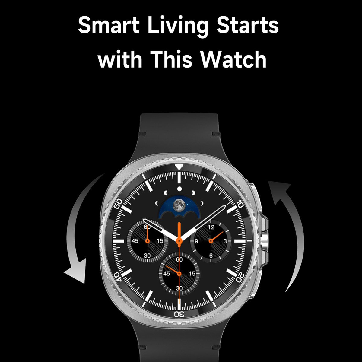 Smart Watch Man with Rotating  - Heart Rate Gps Watch 评论和价格