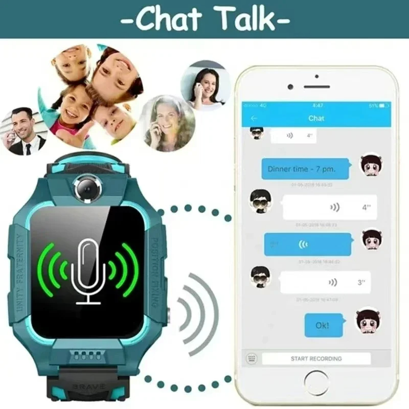 Lenovo 5G Kids Smart Watch Gif - Smartwatch Watches For Kid Boy With Gps 评论和价格
