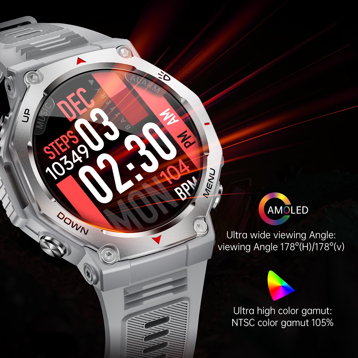 For Android IOS New AMOLED Sma - Watch Vs Smartwatch 评论和价格