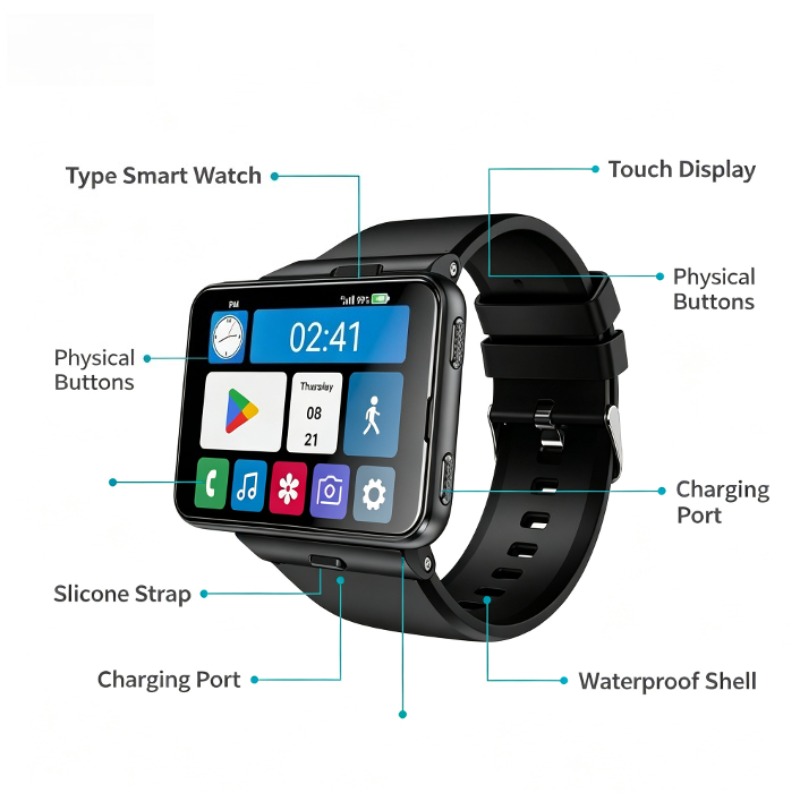 S999 Plus Smart Watch, 4G Andr - Smartwatch Watches For Mens 评论和价格