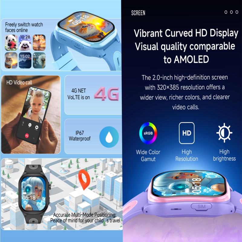 Smart Watch Kids 4G GPS WIFI V - Smartwatch Watches For Kid Boy With Gps 评论和价格