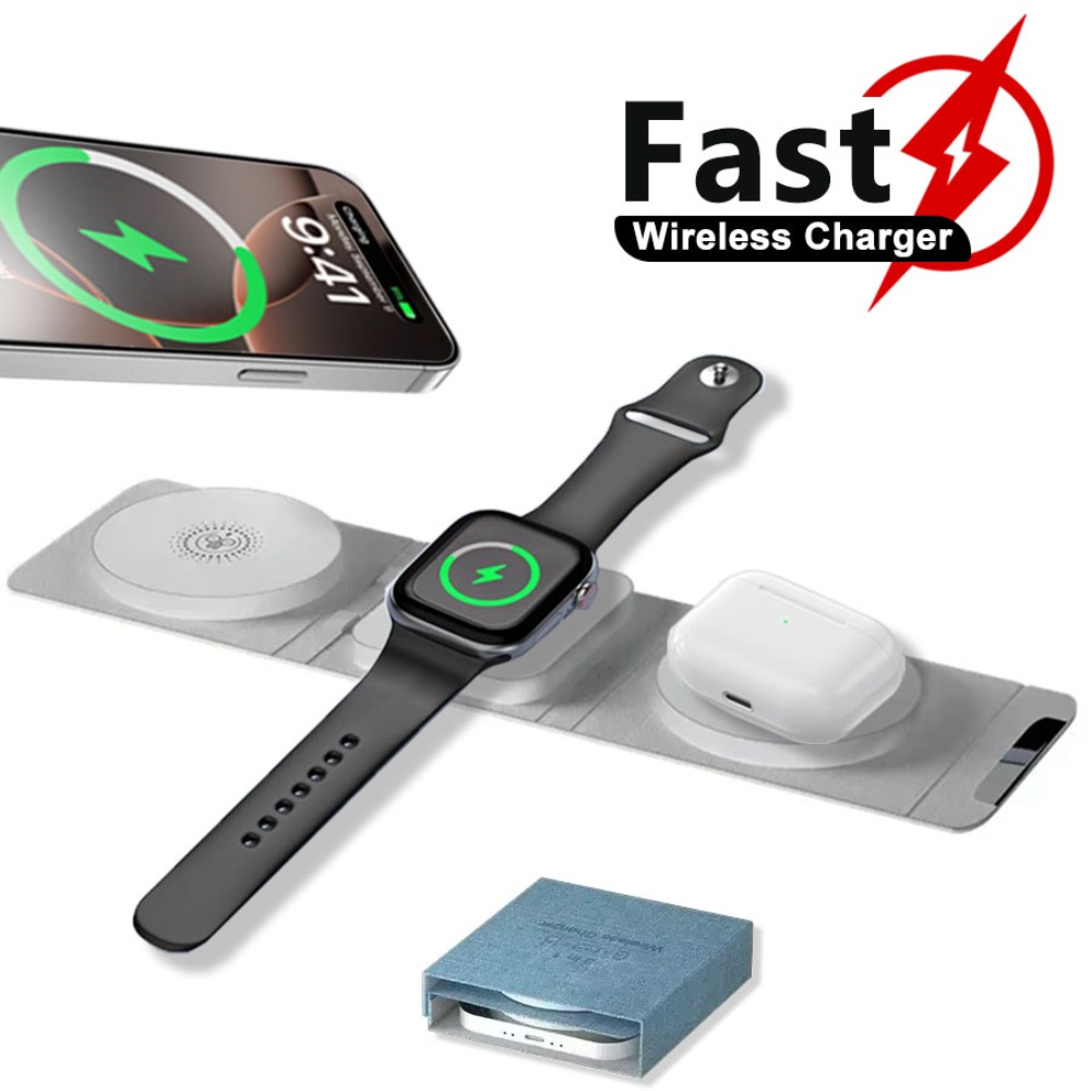 Desktop 3 IN 1 Wireless Charge - Smartwatch Watches Xiaomi 评论和价格