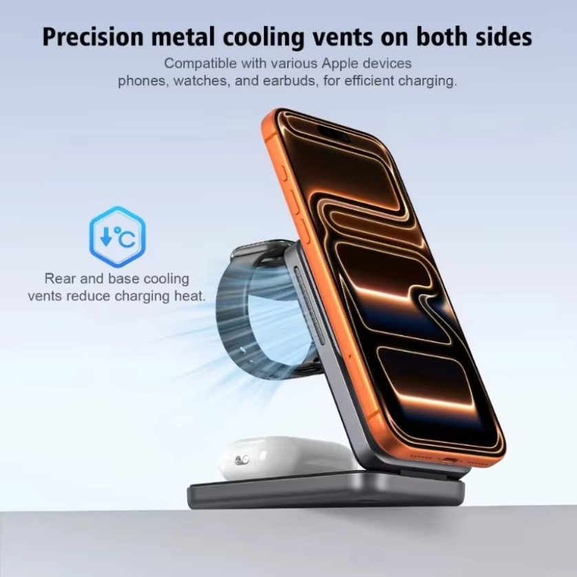 3 in 1 Magnetic Wireless Charg - Smartwatch Phone Watches 评论和价格