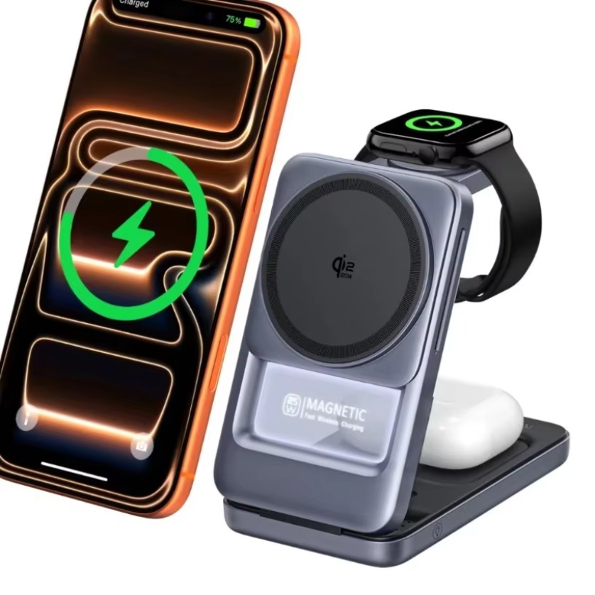 3 in 1 Magnetic Wireless Charg - Smartwatch Phone Watches 评论和价格