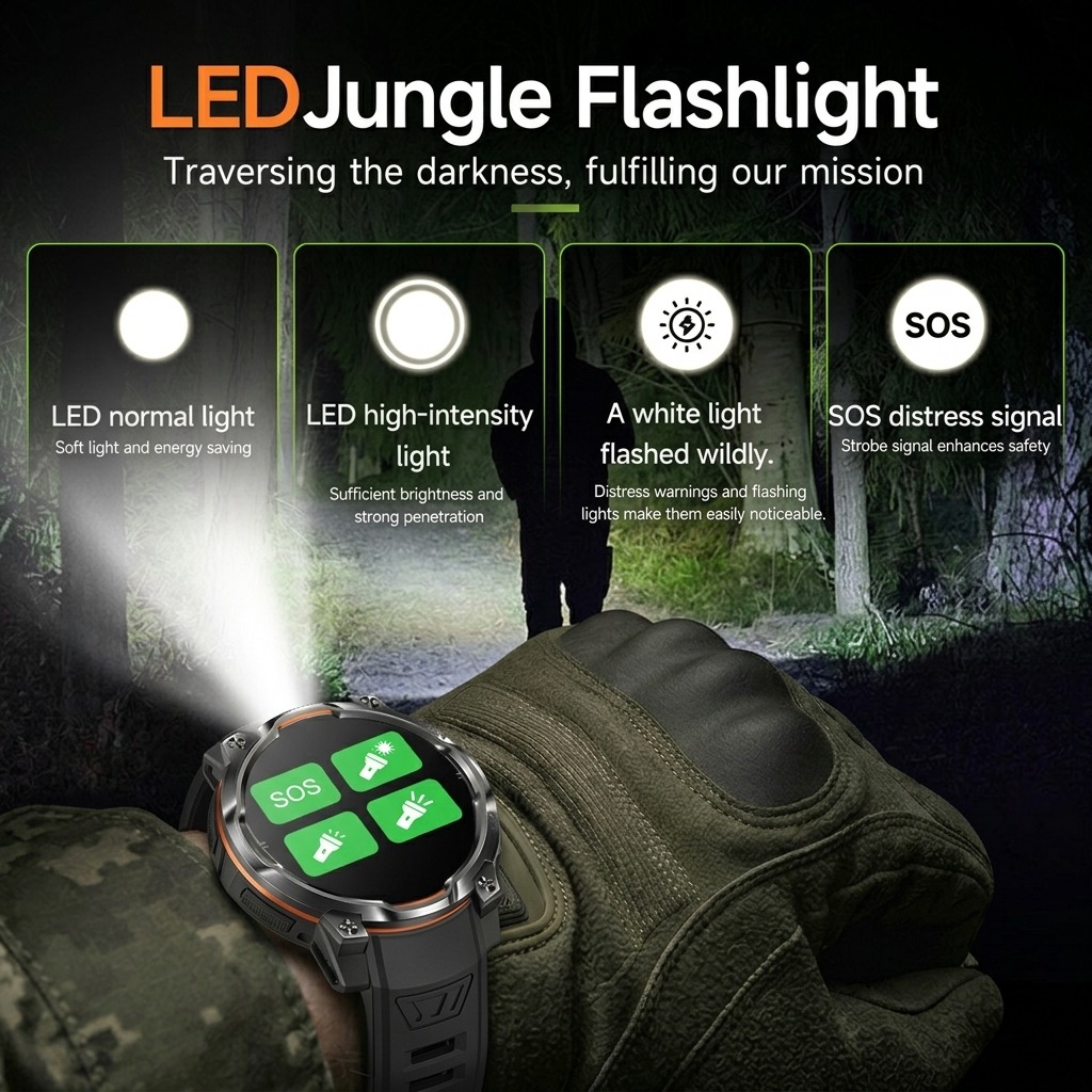 VWAR Military Smart Watch Buil - Watch Vs Smartwatch 评论和价格