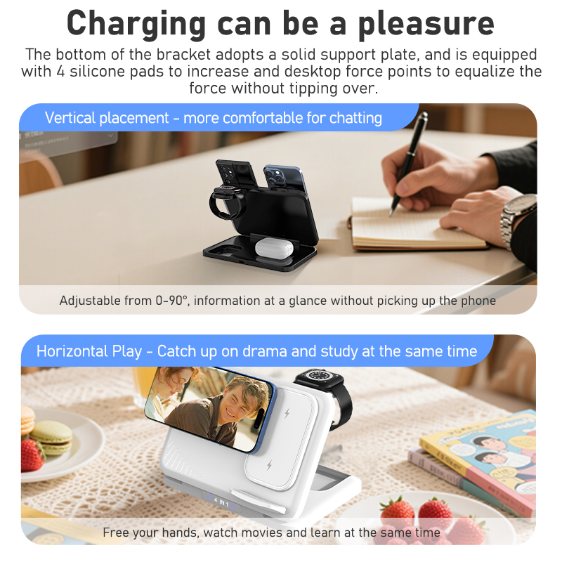 4 in 1 Dual Phone Wireless Cha - Smartwatch Watches Xiaomi 评论和价格
