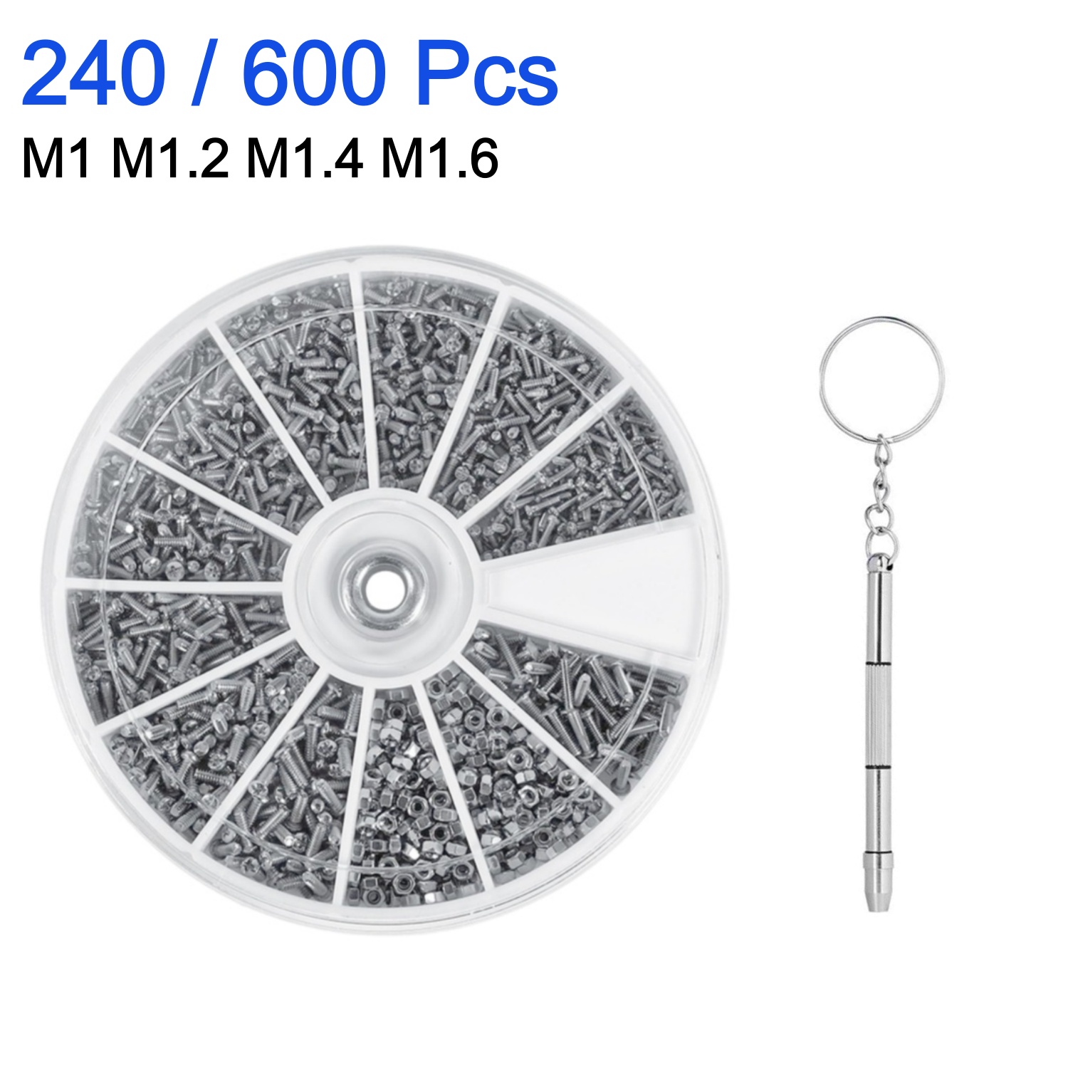 240/600Pcs small screw nut scr - Watchmaker Screwdriver 评论和价格