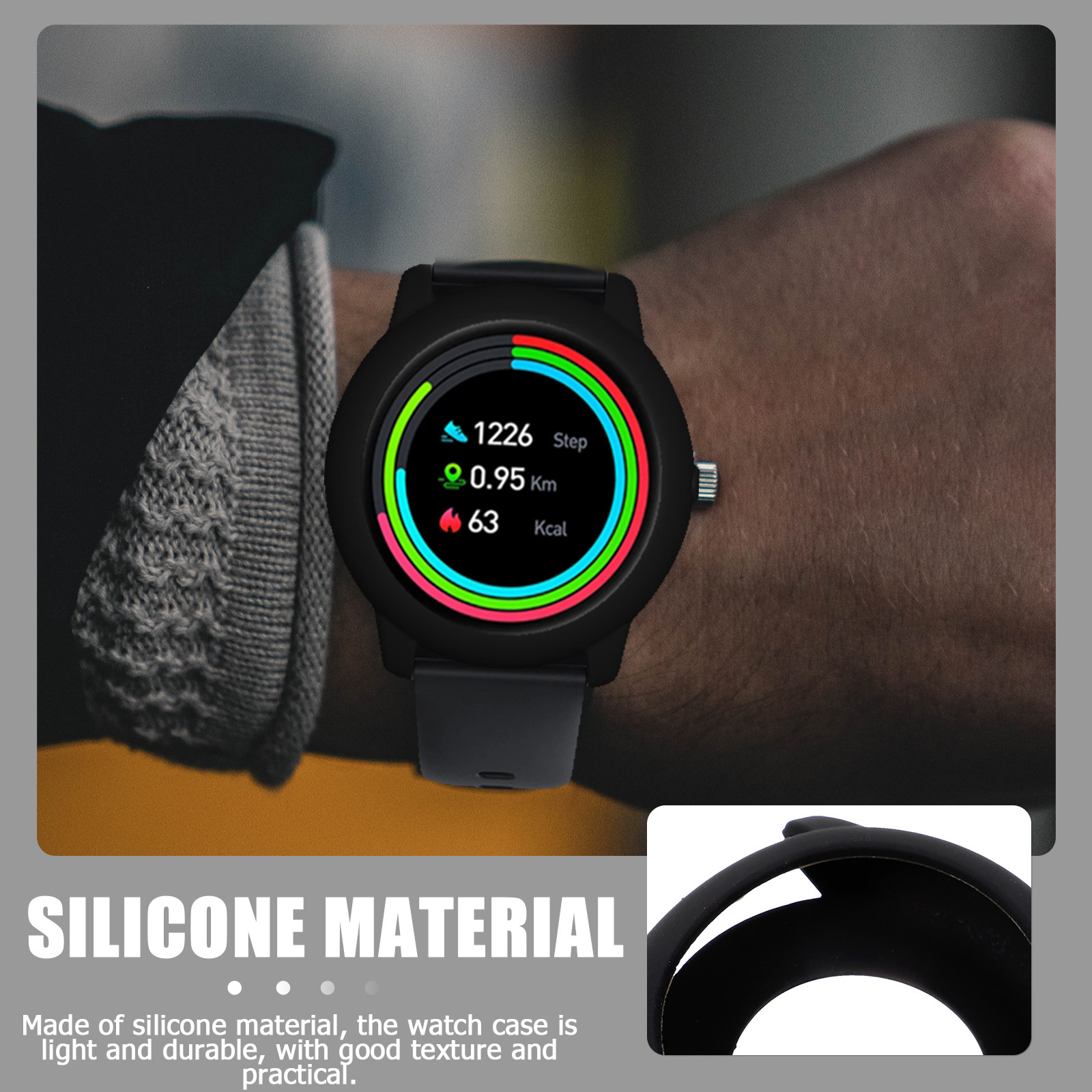 1Pcs Exquisite Silicone Watch  - Smartwatch Watches Xiaomi 评论和价格