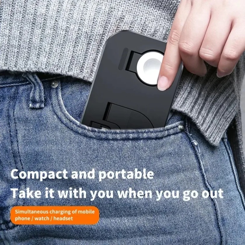 Foldable 3 In 1 Wireless Charg - Watch Xs8 评论和价格