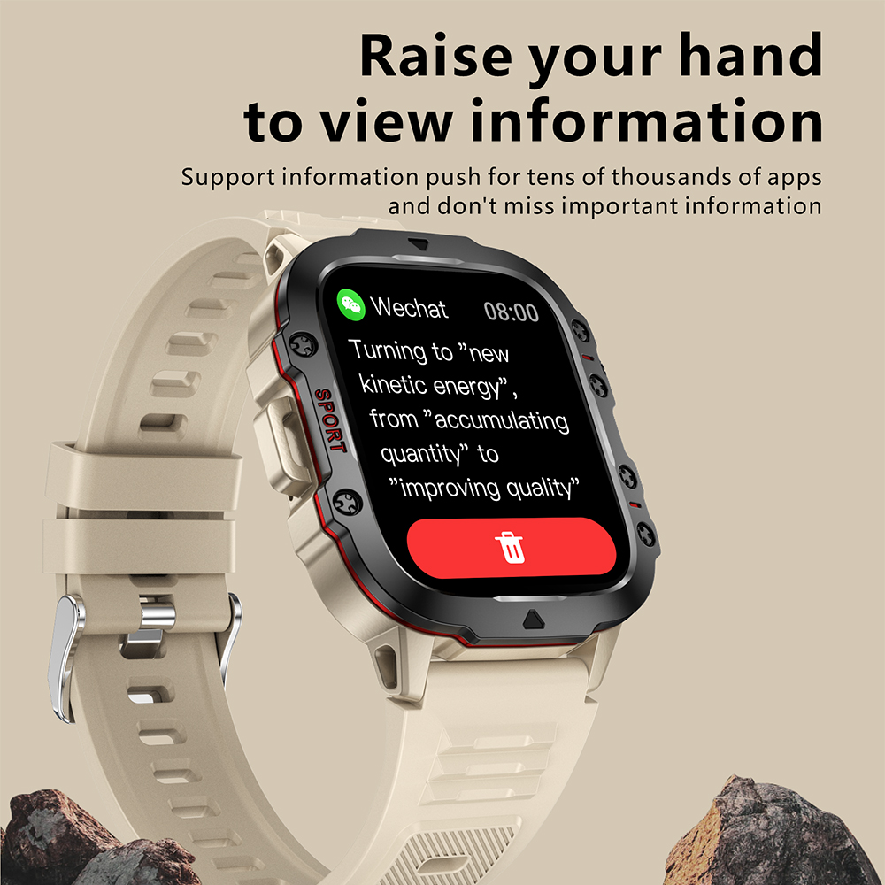2024 New Rugged Man Black Smar - Watch Iwo 评论和价格